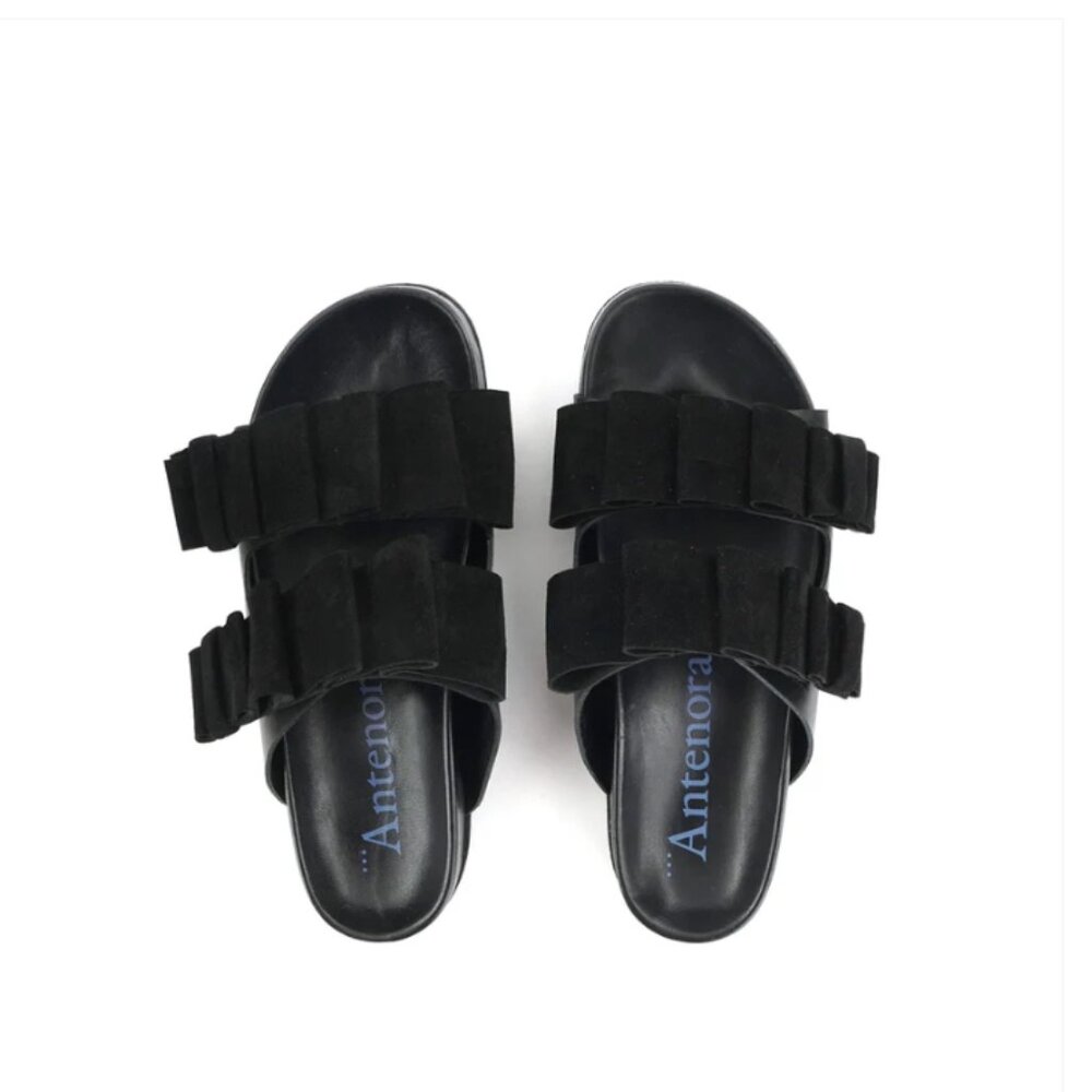 Designer Italian luxury footbed sandals 6.5-11 NWT SS25